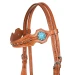 Testiera briglia Western con perline blu - Pool's - foto 2