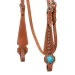 Testiera briglia Western con perline blu - Pool's - foto 4