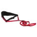 Cintura con guinzaglio per cani Trixie rossa e nera con leash ammortizzato