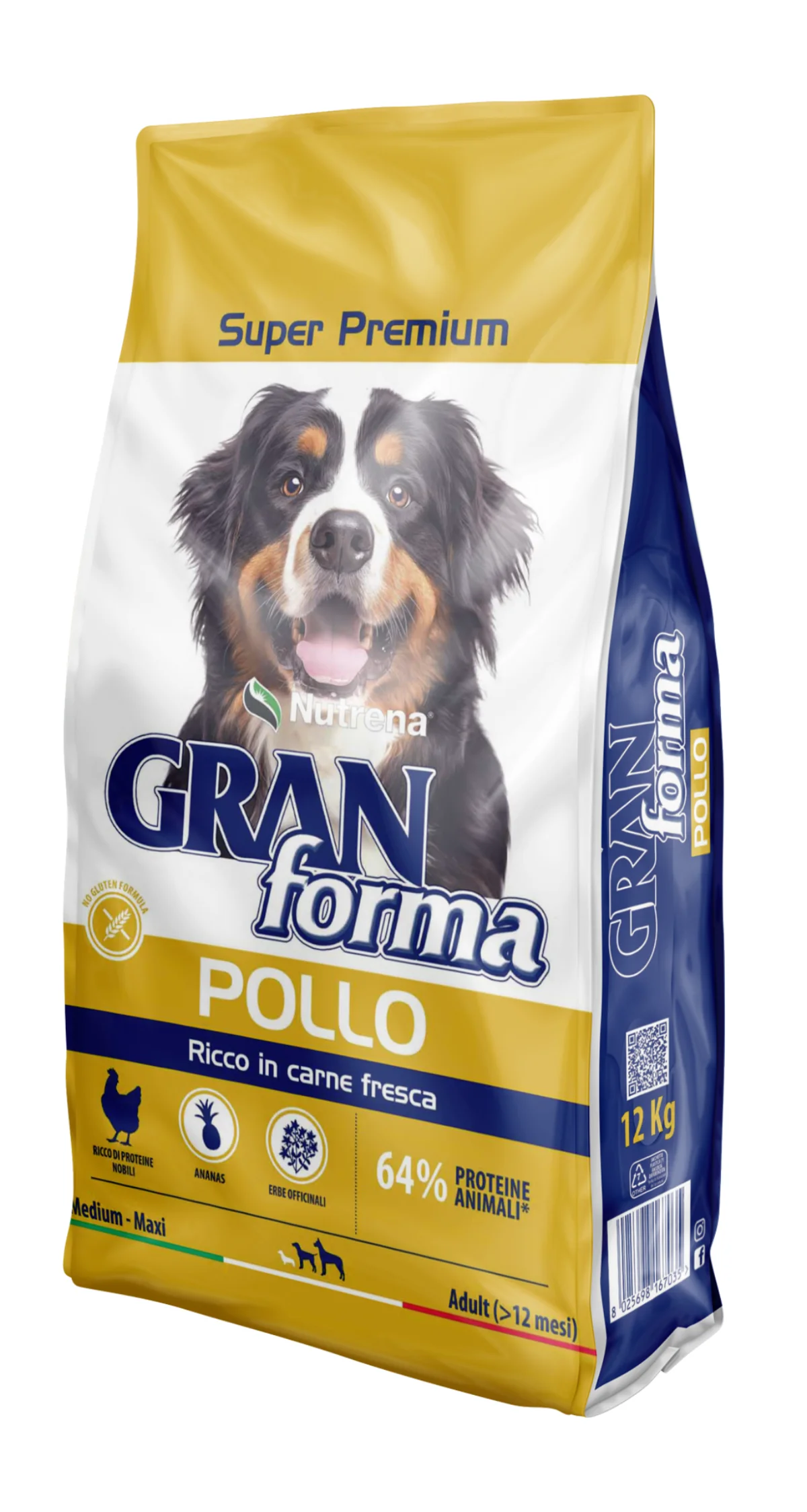 Granforma Crocchette per Cane al Pollo 12 kg - Nutrena GRAN forma