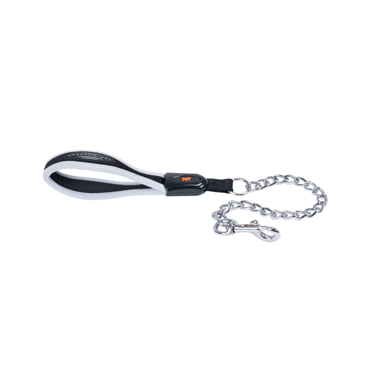 Ferplast Ergocomfort Metal GM guinzaglio in nylon per cani, grigio, GM20/65, 20 mm x 65 cm