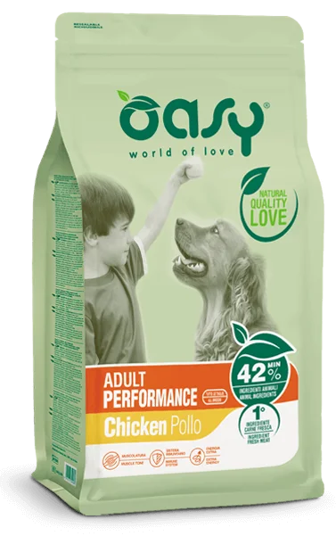 Oasy Original Adult Performance Pollo Crocchette per Cani