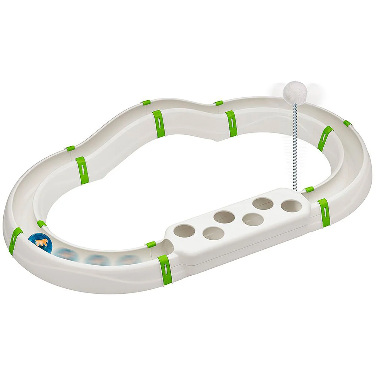 Ferplast Gioco interattivo Labyrinth con pallina luminosa per gatti, 72,4 x 40,84 x h 24,75 cm