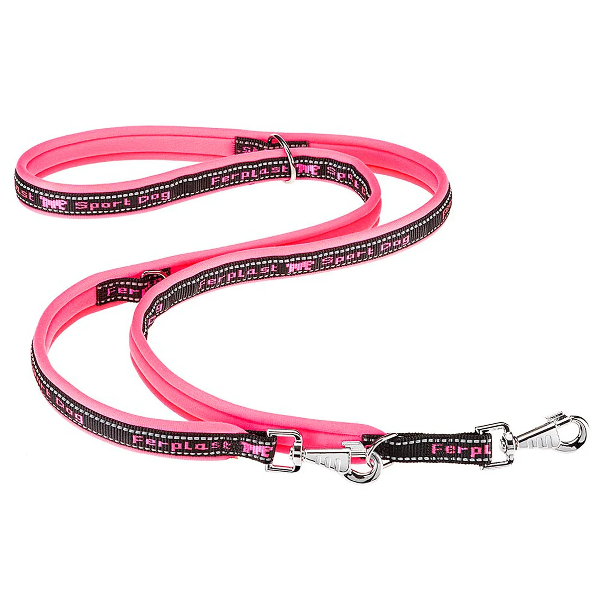 Ferplast Guinzaglio Sport Dog GA in nylon per cani, fucsia, GA25/200, 25 mm x 200 cm