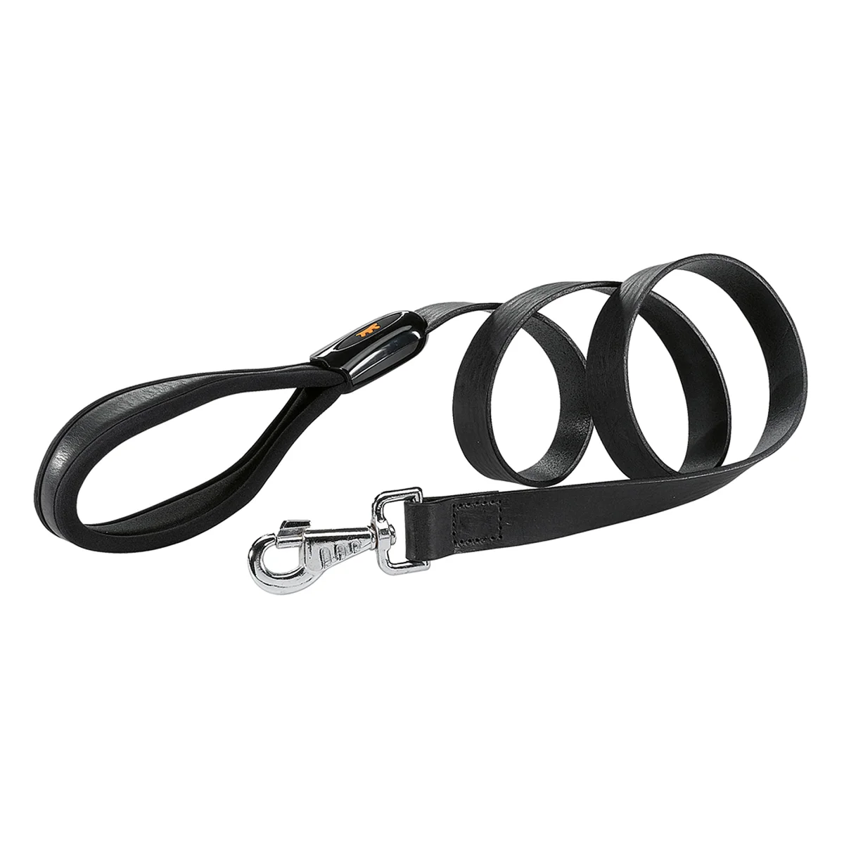 Ferplast Guinzaglio Giotto Black G in pelle per cani, nero, G25/120, 25 mm x 120 cm