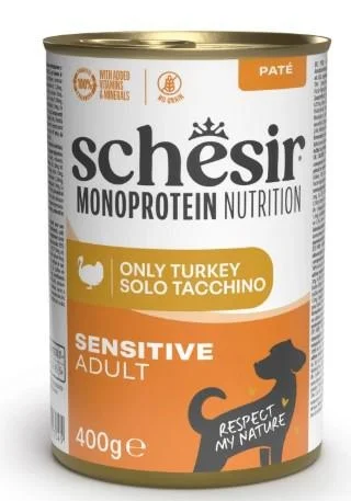 Schesir Dog Monoproteico Tacchino Paté 400 g