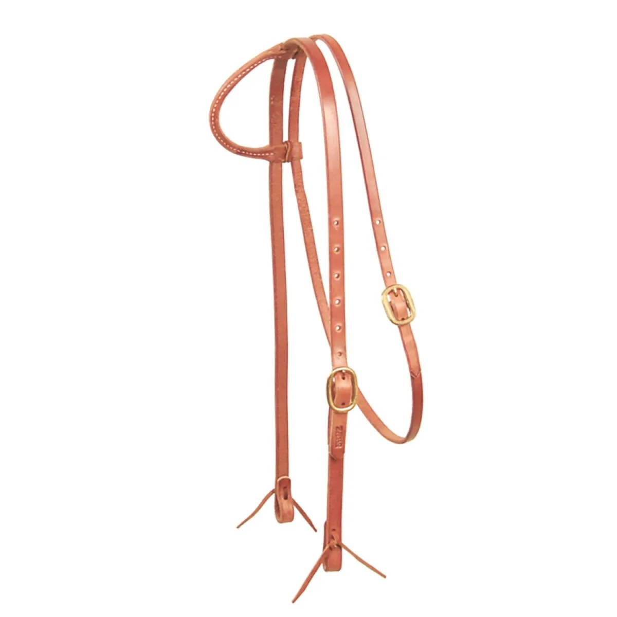 Testiera 1 orecchio in cuoio harness con sottogola - Schutz Brothers