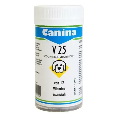 V25 60 Tavolette Integratori Canina per Cani