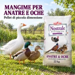 Mangime per anatre e oche in pellet di piccola dimensione