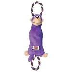 KONG Tugger Knots Scimmia - Gioco Corda con Squittio per cani