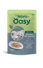 Oasy Natury Soft Jelly Tonnetto e Calamari Umido per Gatti