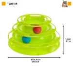 Ferplast gioco interattivo Twister in plastica per gatti - foto 2