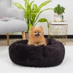 Ferplast Cuscino a ciambella Cuddly in peluche per cani e gatti