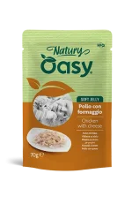 Oasy Natury Soft Jelly Pollo e Formaggio Umido per Gatti