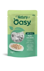 Oasy Natury Soft Jelly Pollo Mela 70 g Umido Gatto