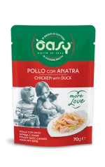 Oasy More Love Pollo Anatra 70 g Umido Gatto