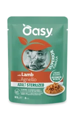 Oasy Bocconcini Adult Sterilized Agnello 85 g Umido Gatto