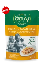 Oasy More Love Pollo Patate Dolci 70 g Umido Gatto