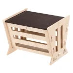 Ferplast Hay Feeder 1, mangiatoia per fieno in legno vuota con tetto chiuso