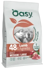 Oasy Monoproteico Adult Medium Large Agnello Crocchette per Cani