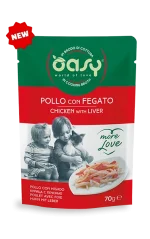 Oasy More Love Pollo Fegato 70 g Umido Gatto