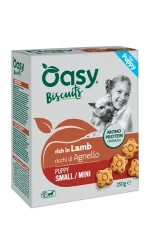 Oasy Monoproteico Biscotti Puppy Agnello 250 g Snack Cane