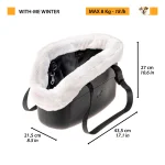 Ferplast borsa With-Me Winter in gomma per cani, nera - foto 2