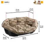 Ferplast lettino Sofa’ in plastica per cani e gatti - foto 2