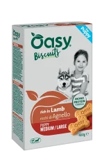 Oasy Monoproteico Biscotti Puppy Agnello 400 g Snack Cane
