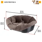 Ferplast lettino Sofa’ Prestige in plastica per cani e gatti - foto 4