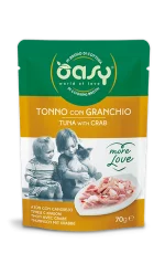 Oasy More Love Tonnetto Granchio 70 g Umido Gatto