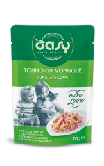 Oasy More Love Tonnetto Vongole Pacifico 70 g Umido Gatto