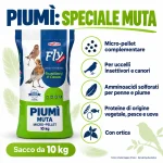 Piumì 10 kg - micro-pellet per la muta di uccelli insettivori e canori