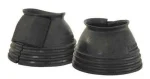 Paraglomi per cavallo in gomma naturale nera con chiusura in velcro