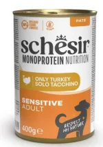 Schesir Dog Monoproteico Tacchino Paté 400 g - Thumbnail 1
