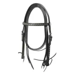 Testiera diritta Lakota con silver wire e redini