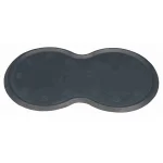 Trixie Place Mat sottociotola gomma naturale 45×25 cm, grigio scuro