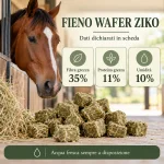 Fieno Wafer Ziko, componenti analitici e acqua fresca