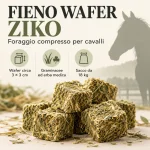Fieno Wafer Ziko 18 kg, graminacee ed erba medica, wafer 3 x 3 cm