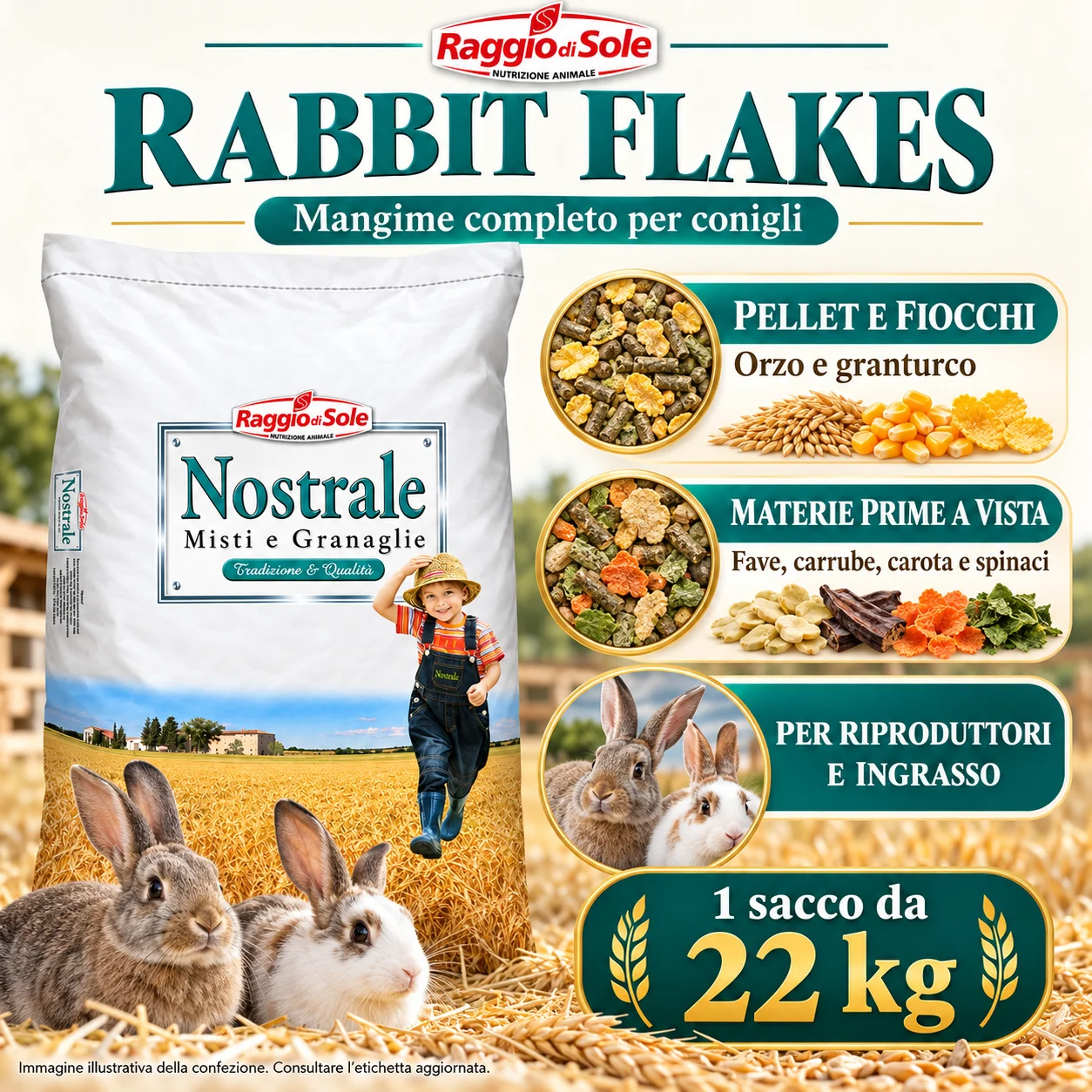 Rabbit Flakes - caratteristiche del mangime