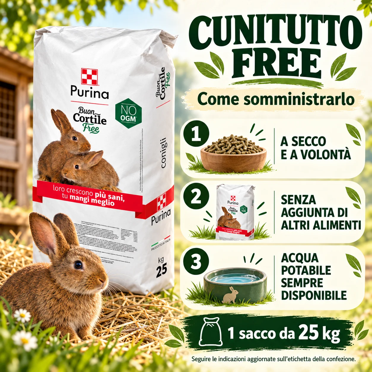 Cunitutto Free 25 kg - istruzioni per l’uso