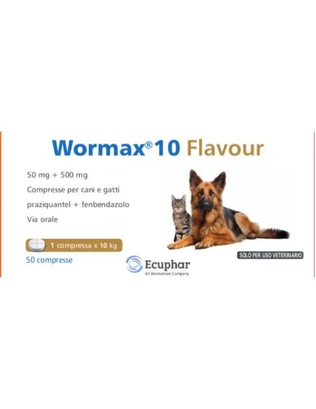 Ecuphar Wormax - 10 compresse per cani - Immagine 1