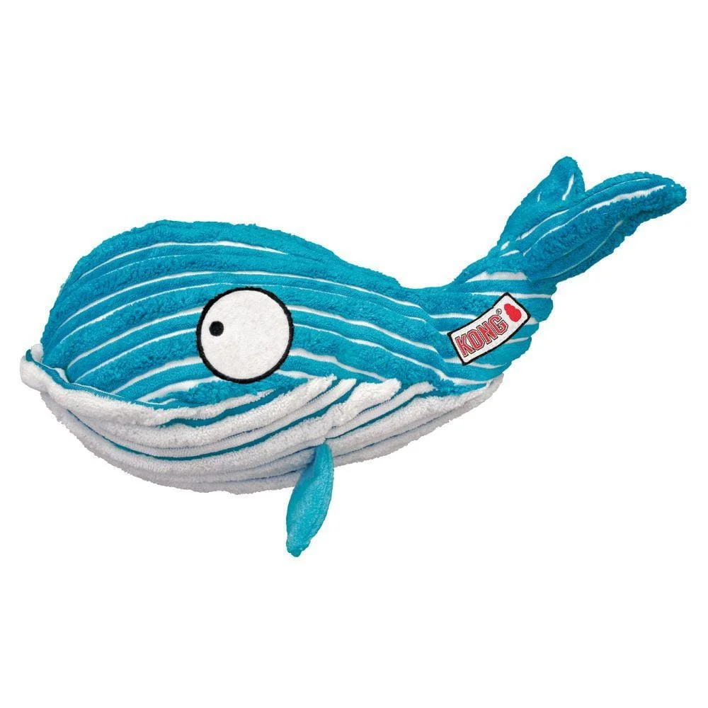 KONG Balena Cuteseas con squittio interno - Blu