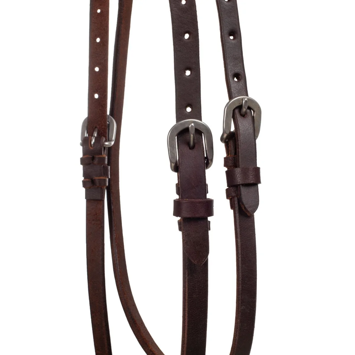 Lakota Briglia Western con Nodo sul Frontalino - Cuoio Marrone - Unica Oliato - foto 3