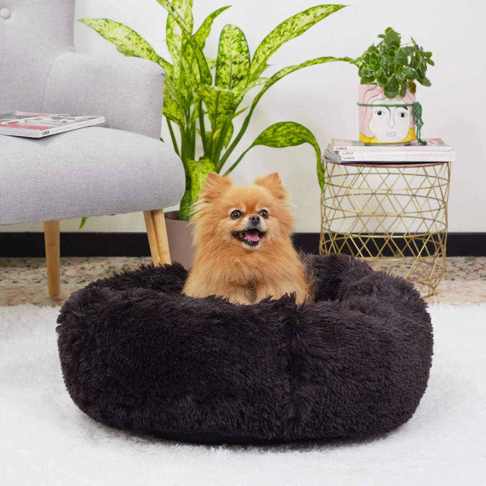 Ferplast Cuscino a ciambella Cuddly in peluche per cani e gatti