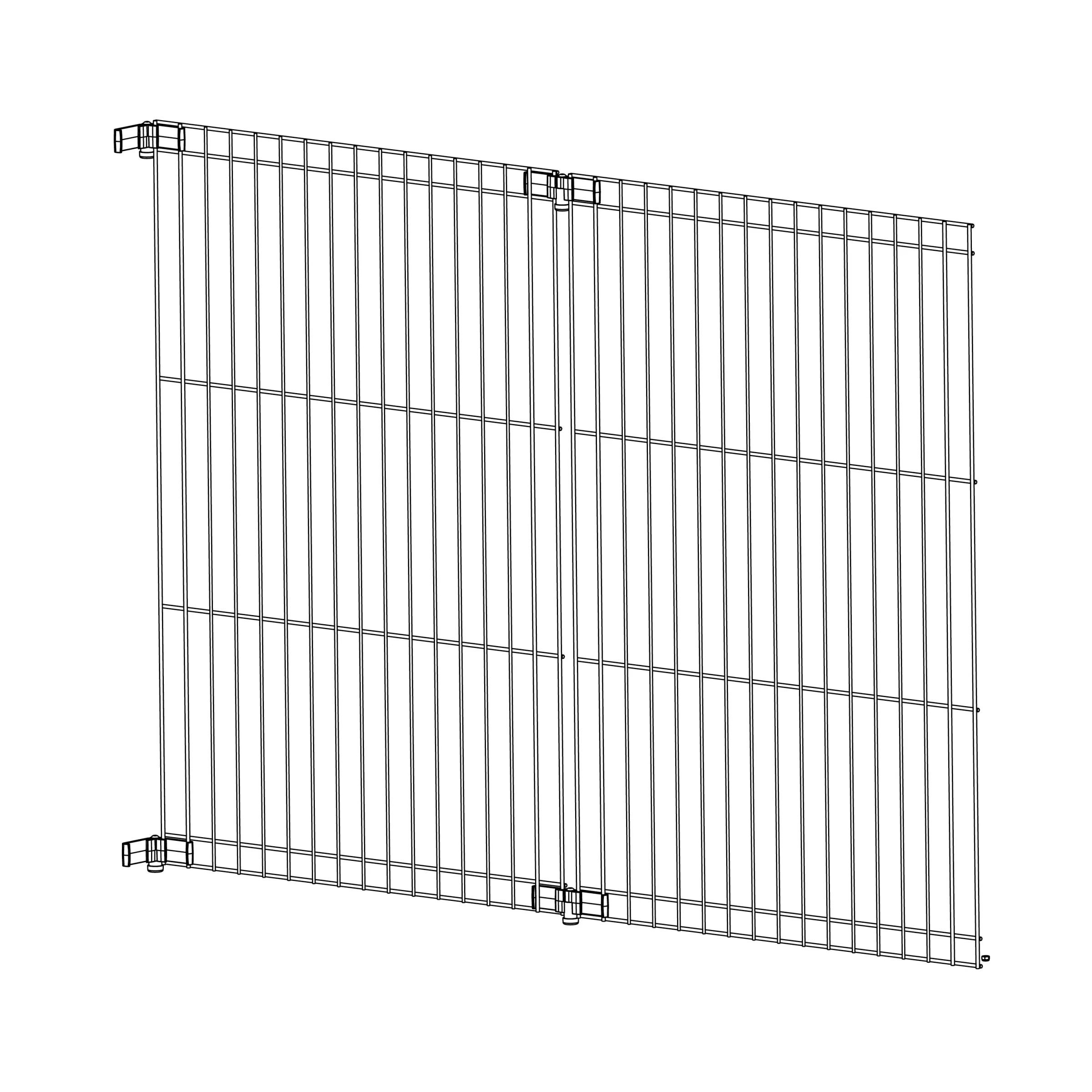 Ferplast pannelli recinto Dog Fence in metallo per cani - foto 2