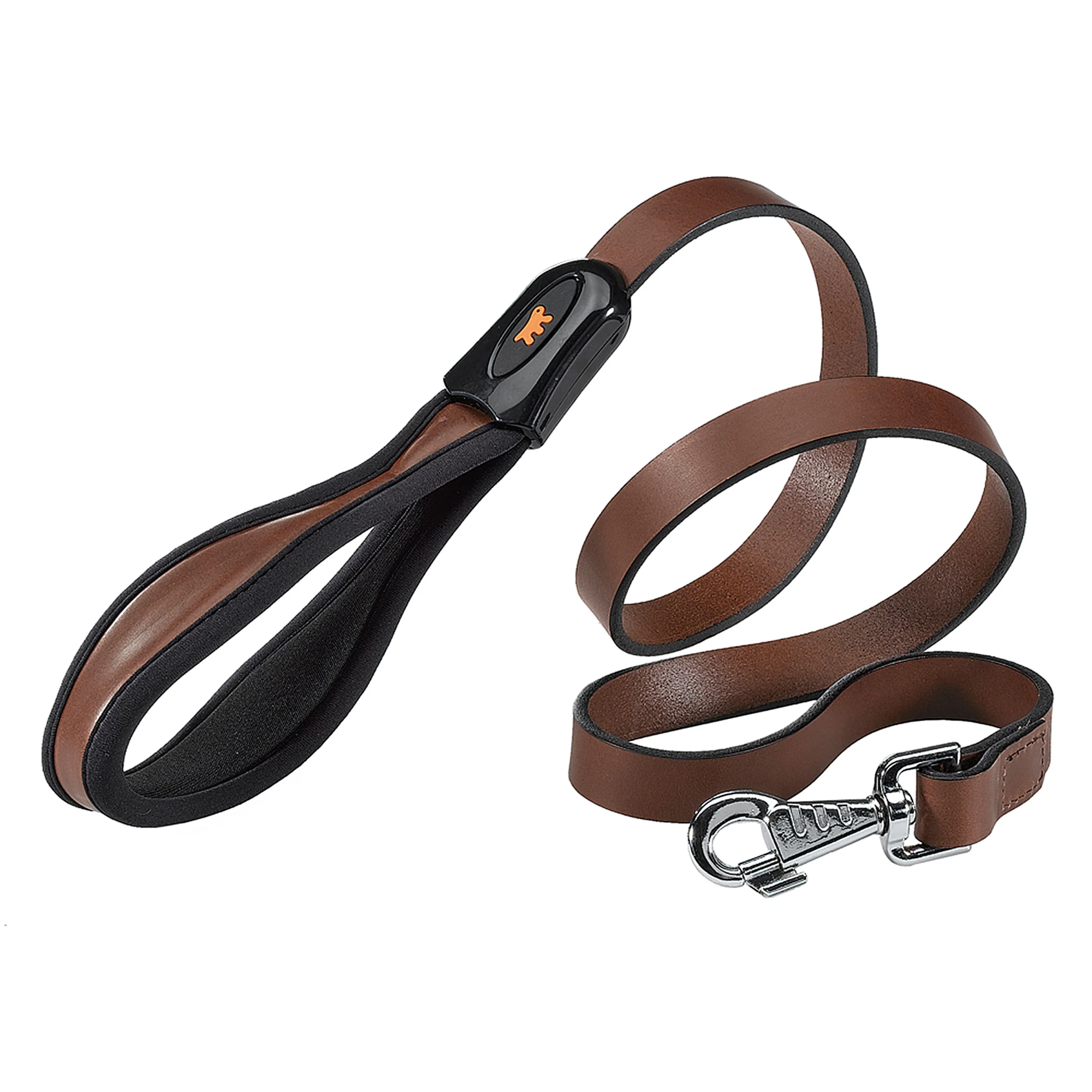 Ferplast guinzaglio Giotto Brown G in pelle per cani
