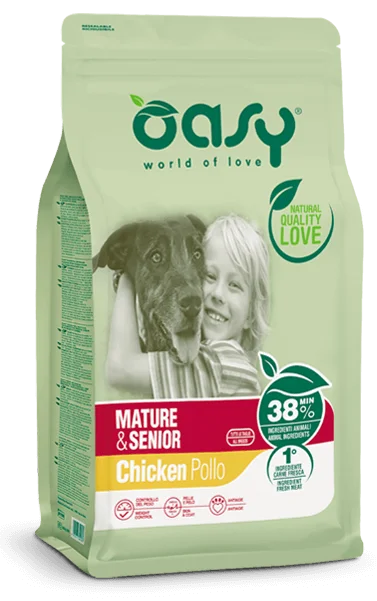 Oasy Original Mature Senior Pollo Crocchette per Cani
