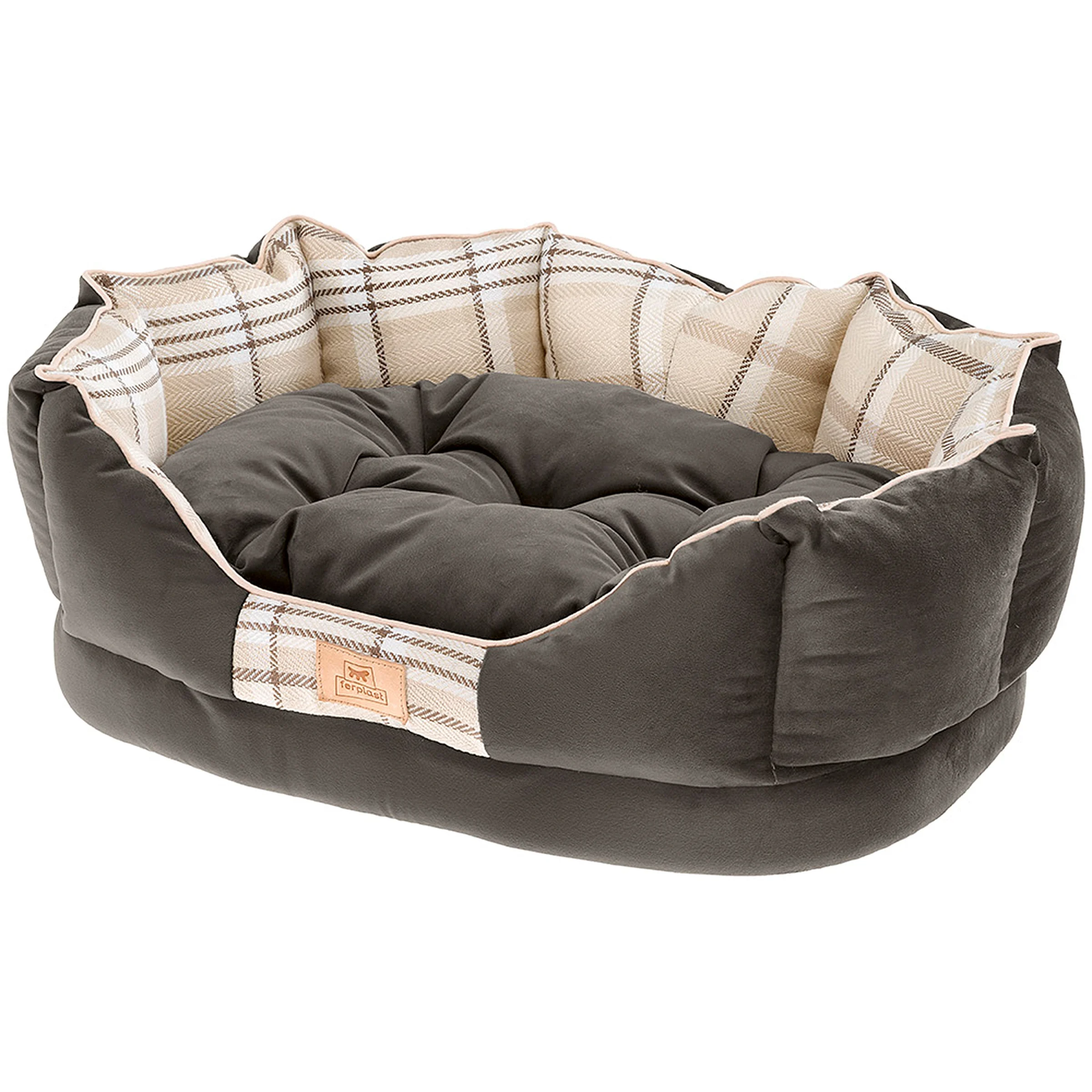 Ferplast cuccia Charles in tessuto vellutato per cani - foto 2