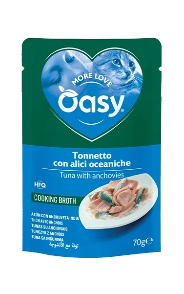 Oasy More Love Tonnetto Alici Oceaniche 70 g Umido Gatto